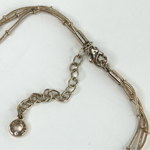 Anne Klein  Red Dangles Gold Tone Multi Stand Necklace - Picture 4 of 7